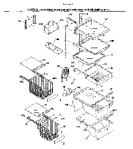Shelves Diagram and Parts List for 25353679302  Kenmore Refrigerator