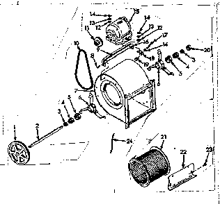 H-q blower assembly Diagram and Parts List for 867765731  Frigidaire Furnace