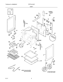 BODY Diagram and Parts List for CFEF3012LWC  Frigidaire Range