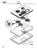 COOKTOP Diagram and Parts List for FEC3X9XESB  Frigidaire Cooktop