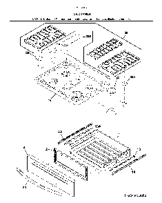 Top/drawer Diagram and Parts List for 79074455810  Kenmore Range