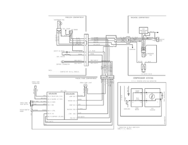 Wiring Diagram Diagram and Parts List for 25360002410  Kenmore Refrigerator