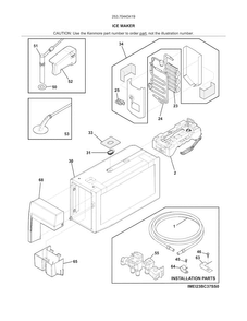 Part Location Diagram of 242096001 Maytag Refrigerator insulation