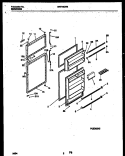 DOOR PARTS Diagram and Parts List for WRT15DRBW0  Frigidaire Refrigerator