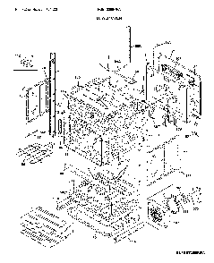 Lower oven Diagram and Parts List for FGET3069UFA  Frigidaire Wall Oven