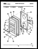 DOOR PARTS Diagram and Parts List for FV16M2WXFD  Gibson Freezer