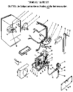 Unit Parts Diagram and Parts List for 1267421221  Kenmore Ice Maker