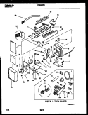 ICE MAKER AND INSTALLATION PARTS Diagram and Parts List for FRS22WRAD1  Frigidaire Refrigerator
