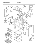 BODY Diagram and Parts List for FGF366ASD  Frigidaire Range