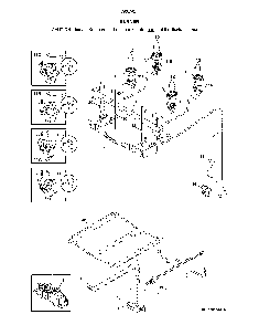 Burner Diagram and Parts List for 79074512910  Kenmore Range