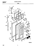 DOOR Diagram and Parts List for FRT22RGCB6  Frigidaire Refrigerator