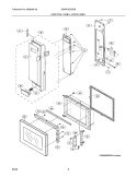 CONTROL PANEL/DOOR/MISC Diagram and Parts List for E30MO65GSSB  Electrolux Microwave
