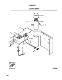CONTROL PARTS Diagram and Parts List for FAC052J7A1  Frigidaire Air Conditioner