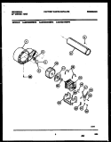 BLOWER AND DRIVE PARTS Diagram and Parts List for MDG436RBW0  Tappan Dryer