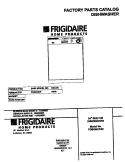 COVER Diagram and Parts List for FDB634CFS2  Frigidaire Dishwasher