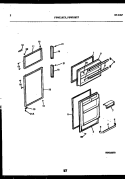 DOOR PARTS Diagram and Parts List for FPWS18PLL0  Frigidaire Refrigerator