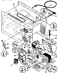 Functional Diagram and Parts List for SMS139T1B(941354495)  Tappan Microwave