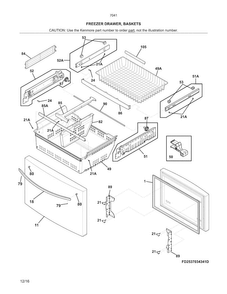 Part Location Diagram of 5304501271 Maytag Refrigerator clip