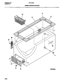CABINET / CONTROL / SHELVES Diagram and Parts List for MFC07M3BW2  Frigidaire Freezer