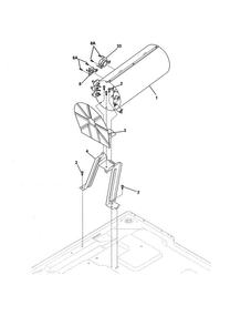 Burner Diagram and Parts List for EIMED55IMB3  Electrolux Dryer
