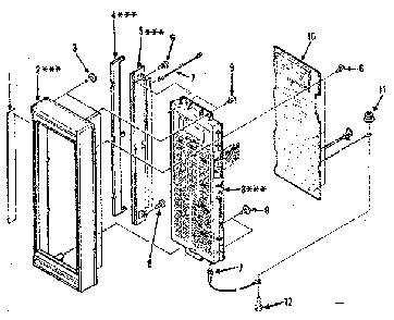 Control Panel Parts Diagram and Parts List for 5648888310  Kenmore Microwave