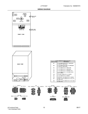 07 - WIRING DIAGRAM Diagram and Parts List for LFTR1832TP0  Frigidaire Refrigerator