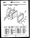 DOOR PARTS Diagram and Parts List for RER355DD0  Kelvinator Range