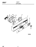 CONTROL PANEL Diagram and Parts List for FDB421RFS2  Frigidaire Dishwasher