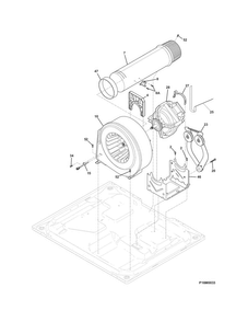 Motor/fan Diagram and Parts List for EWMED7CJIW4  Electrolux Dryer