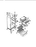 CABINET Diagram and Parts List for RT12C2ES2B  Gibson Refrigerator