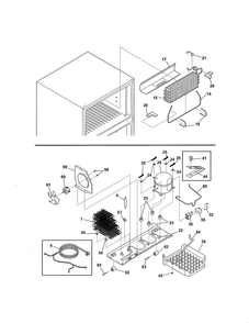 System Diagram and Parts List for 25367872505  Kenmore Refrigerator
