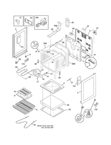 Body Diagram and Parts List for GNEM30NWNWB  Gibson Range