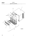 CABINET FRONT AND WRAPPER Diagram and Parts List for FAC082M7A1  Frigidaire Air Conditioner