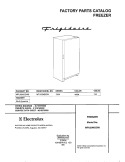 COVER Diagram and Parts List for MFU09M2GW6  Frigidaire Freezer