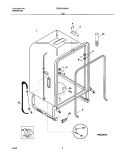 TUB Diagram and Parts List for FDB101SAW1  Frigidaire Dishwasher