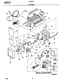 ICEMAKER Diagram and Parts List for FRT18TGFD1  Frigidaire Refrigerator