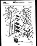 SHELVES AND SUPPORTS Diagram and Parts List for RS22F9WS1H  Gibson Refrigerator