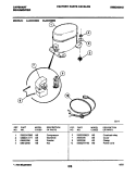 COMPRESSOR Diagram and Parts List for CDH30E2  Frigidaire Dehumidifier
