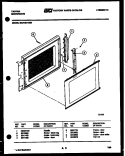 DOOR PARTS Diagram and Parts List for 56-9139-10-01  Tappan Microwave