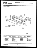 CONSOLE AND CONTROL PARTS Diagram and Parts List for DW5000A1  Frigidaire Dishwasher