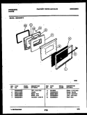 DOOR PARTS Diagram and Parts List for GG34BNL4  Frigidaire Range
