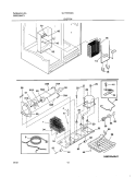 SYSTEM Diagram and Parts List for GLHS234ZAW1  Frigidaire Refrigerator