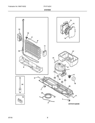 Part Location Diagram of 811978901 Frigidaire GROMMET