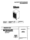 COVER Diagram and Parts List for MDDQ50FG2  Gibson Dehumidifier