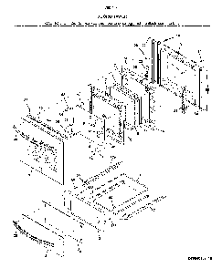 Door/drawer Diagram and Parts List for 79040342810  Kenmore Wall Oven