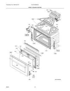 Part Location Diagram of 5304527464 Frigidaire CATCH