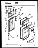 DOOR PARTS Diagram and Parts List for RD21F7WS3C  Gibson Refrigerator