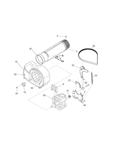 Motor Diagram and Parts List for FFSE5115PW0  Frigidaire Dryer
