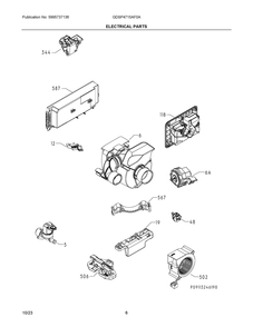 Part Location Diagram of 117518780 Frigidaire CONTROL ASSEMBLY, MAIN, CONFIG