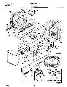 Ice Maker Diagram and Parts List for WRS20WRHW5  Westinghouse Refrigerator
